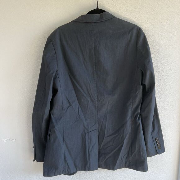 J Crew Unstructured Blazer Gray Blazer 100% Cotton Men’s Small Business Career - Picture 2 of 8